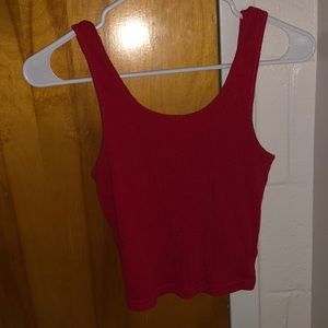American Eagle Red Crop Top